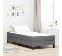 QJBSAVVA Letto singolo 90 x 200 cm con materasso a molle insacchettate, grigio chiaro, struttura moderna in legno per camera dei ragazzi, camera degli ospiti o appartamento in città