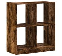 QJBSAVVA Libreria per affumicatura, 68,5 x 32 x 75 cm, materiale in legno, moderno, 4 scomparti, sottile, per lo spazio di archiviazione, soggiorno, ufficio, cucina, corridoio, cameretta dei bambini
