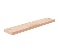 QJBSAVVA Mensola da Parete in Legno Massello di Rovere Non Trattato 100x20x4 cm Scaffale Portaoggetti Salvaspazio per Cucina Bagno Soggiorno Libri Decorazioni