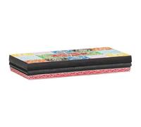 QJBSAVVA Mensola da Parete Legno Massello Mango Multicolore 40x20x6 cm | Elegante scaffale sospeso multivano per soggiorno e studio, ottimizza lo spazio verticale con praticità e stile.
