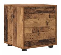 QJBSAVVA Mobile da Bagno 40,5x40x44 cm in Legno Ingegnerizzato | Mobiletto salvaspazio per bagno con cassetto scorrevole e altezza regolabile, tonalita legno vecchio elegante.