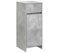 QJBSAVVA Mobile da Bagno Grigio Cemento 35 x 36,5 x 85 cm | Struttura compatta salvaspazio con cassetto e anta a cerniera, ideale per bagno, lavanderia e piccoli spazi della casa.