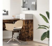 QJBSAVVA Mobile da Cucina Credenza in Rovere Affumicato Rustico con Cassetto Salvaspazio Legno Ingegnerizzato per Sala Pranzo Soggiorno e Cucina