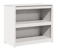 QJBSAVVA Mobile da Cucina in Pino Massello, Credenza Bianca 106x55x92 cm | Mobiletto multiuso con 2 ripiani interni per organizzare stoviglie e dispensa nella cucina o nella zona pranzo.