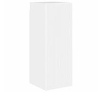 QJBSAVVA Mobile da parete per TV, bianco lucido, 30 x 31 x 80 cm, in legno con 3 ripiani, salvaspazio, per soggiorno, corridoio, camera da letto, design moderno e facile da montare