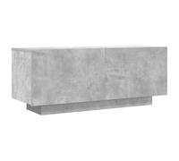 QJBSAVVA Mobile per TV, grigio cemento, 100 x 35 x 40 cm, in legno con molto spazio dietro le porte, modulare, moderno mobile da soggiorno per TV fino a 50 pollici