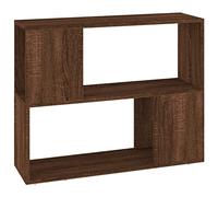 QJBSAVVA Mobile Sotto Tv Mobile Sala Madia Moderna Mobiletto Salvaspazio - Libreria/Divisorio Rovere Marrone 80x24x63 cm per Ingresso Salotto Soggiorno Camera Da Letto