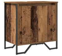 QJBSAVVA Mobile Sottolavabo da Bagno, Legno Vecchio, 60x35x60 cm