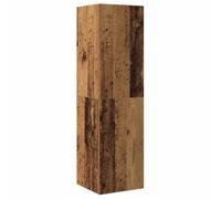 QJBSAVVA Mobile TV effetto legno anticato, 30,5 x 30 x 110 cm, materiale in legno, design moderno con ampio spazio di archiviazione, montaggio a scelta a sinistra o a destra per soggiorno, camera da
