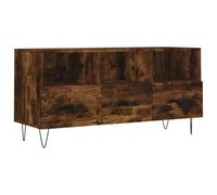 QJBSAVVA Mobile TV in legno con gambe in ferro, 3 scomparti, 3 cassetti, moderno e basso con spazio per il soggiorno e la camera da letto