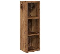 QJBSAVVA Mobiletto Bagno a Muro Legno Vecchio 20 x 16 x 62,5 cm | Salvaspazio sospeso a pareti compatte, dotato di 2 ripiani interni per organizzare cosmetici ed accessori in toilette.