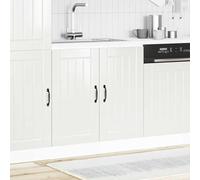 QJBSAVVA Mobiletto Ingresso Mobile Cucina Armadio Cucina Mobile Ingresso - Mobile Base Lavello Lucca Bianco Lucido in Legno Multistrato per Soggiorno Ufficio Bagno Cucina