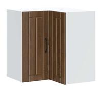 QJBSAVVA Mobiletto Ingresso Mobile Cucina Armadio Cucina Mobile Ingresso - Pensile da Cucina ad Angolo Lucca Rovere Marrone in Truciolato per Soggiorno Ufficio Bagno Cucina