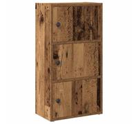 QJBSAVVA Mobiletto Salvaspazio Scaffale Salvaspazio Bookshelf Vetrina Soggiorno Moderna - Libreria Legno Vecchio 40x24x77 cm in Truciolato per Garage Soggiorno Cucina Bagno