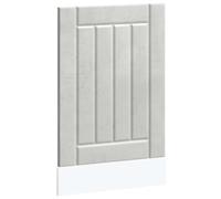 QJBSAVVA Pannello Frontale per Lavastoviglie 45 cm Lucca Grigio Cemento | Sportello di protezione per lavastoviglie ad incasso in cucina, realizzato in truciolato grigio cemento di facile pulizia.