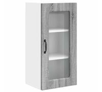 QJBSAVVA Pensile da Cucina Grigio Sonoma in Legno 40x31x80 cm | Mobile da parete compatto per la cucina, ideale per organizzare stoviglie e spezie sfruttando lo spazio verticale.
