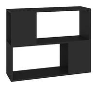 QJBSAVVA Piccola libreria nera, 80 x 24 x 63 cm, in legno con scomparto aperto, design moderno, robusta e durevole, per soggiorno, ufficio, corridoio, camera da letto