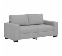 QJBSAVVA Poltrona Camera da Letto Moderna Divani da Giardino Divano da Giardino da Esterno Divanetti da Giardino - Divano a 2 Posti Grigio Nuvola 140 cm in Tessuto per Giardino Campeggio Interno