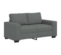 QJBSAVVA Poltrona Camera da Letto Moderna Divani da Giardino Divano da Giardino da Esterno Divanetti da Giardino - Divano a 2 Posti Grigio Scuro 120 cm in Tessuto per Giardino Campeggio Interno