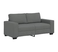 QJBSAVVA Poltrona Camera da Letto Moderna Divani da Giardino Divano da Giardino da Esterno Divanetti da Giardino - Divano a 2 Posti Grigio Scuro 140 cm in Tessuto per Giardino Campeggio Interno