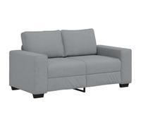 QJBSAVVA Poltrona Camera da Letto Moderna Divani da Giardino Divano da Giardino da Esterno Divanetti da Giardino - Divano a 2 Posti Grigio Chiaro 120 cm in Tessuto per Giardino Campeggio Interno