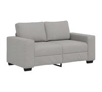 QJBSAVVA Poltrona Camera da Letto Moderna Divani da Giardino Divano da Giardino da Esterno Divanetti da Giardino - Divano a 2 Posti Grigio Nuvola 120 cm in Tessuto per Giardino Campeggio Interno