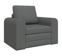 QJBSAVVA Poltrona Camera da Letto Moderna Divani da Giardino Poltrone da Giardino Poltrona da Esterno - Divano Letto 2-in-1 Grigio Scuro 98x71x83 cm Tessuto per Giardino Campeggio Salotto Interno