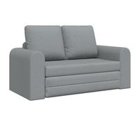 QJBSAVVA Poltrona Camera da Letto Moderna Divani da Giardino Poltrone da Giardino Poltrona da Esterno - Divano Letto 2-in-1 Grigio Chiaro 148x71x83 cm Tessuto per Giardino Campeggio Salotto Interno