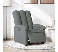 QJBSAVVA Poltrona Elettrica Reclinabile Grigio Scuro in Tessuto con Motore Automatico, Regolazione Schienale e Poggiapiedi, Comoda per Camera da Letto, Soggiorno e Relax, Massimo Carico 110 kg