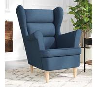 QJBSAVVA Poltrona in Tessuto Blu Confortevole per Relax Lettura e Ufficio Dimensioni 74x84x100 cm Materiale Durevole per Casa Soggiorno Camera