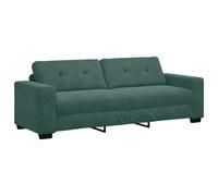 QJBSAVVA Poltrona Salotto Divano Letto Piccolo Divanetto da Giardino da Giardino da Esterno - Divano 3 posti verde scuro 180 cm in velluto per Esterno Campeggio Salotto Interno