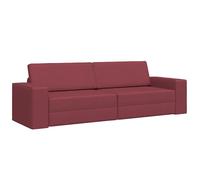 QJBSAVVA Poltrone da Esterno Divano Letto Piccolo Divanetto da Giardino Poltrona Camera da Letto Moderna - Divano Letto 2 in 1 Rosso Vino 245x150x60.5 cm Tessuto per Salotto Interno Campeggio Esterno