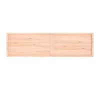 QJBSAVVA Ripiano in Legno Massello di Rovere Non Trattato 220x60 cm