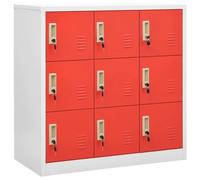 QJBSAVVA Set 2 Armadietti Spogliatoio in Acciaio con Chiavi 90x45x92,5 cm