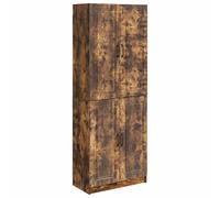 QJBSAVVA Set 2 Mobiletti da Soggiorno Rovere Fumo Legno Multiuso