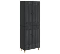 QJBSAVVA Set 2 Mobili Credenza e Pensile Parete 66x34,5x95 cm Legno