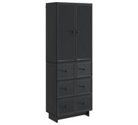 QJBSAVVA Set 2 Mobili Salotto 66x34.5x90 cm in Legno Ingegnerizzato | Soluzione versatile da parete e terra con cassetti e ripiani per soggiorno e studio, portata fino a 60 kg per modulo.