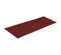 QJBSAVVA Set di 15 tappetini per gradini, autoadesivi, 60 x 25 cm, antiscivolo, rettangolari, in tessuto non tessuto agugliato, proteggono le scale, colore bordeaux, per interni, riduzione del rumore