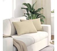 QJBSAVVA Set di 2 cuscini per divano, 60 x 40 x 20 cm, mix di cotone con chiusura lampo e imbottitura in poliestere, design moderno e comfort duraturo per soggiorno, camera da letto, casa, ufficio