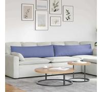 QJBSAVVA Set di 2 cuscini per divano blu, 145 x 40 cm, moderna imbottitura in tessuto liscio con imbottitura in poliestere, chiusura lampo, lavabile per soggiorno, camera da letto, casa, ufficio e