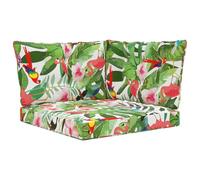 QJBSAVVA Set di 3 cuscini per divano da esterno colorati, comodi cuscini per esterni in poliestere, cuscini per seduta e schienale per mobili da giardino, terrazza e balcone, 80 x 43 x 10 cm