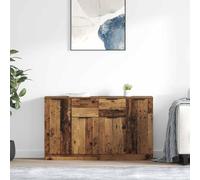 QJBSAVVA Set di credenza in legno vecchio, 60 x 30 x 70 cm, in legno con cassetto e 4 ante, design moderno, cassettiera cucina, sala da pranzo, soggiorno, corridoio