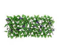 QJBSAVVA Siepe Artificiale Edera Espandibile in Legno e PVC 180x20 cm