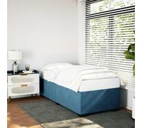 QJBSAVVA Struttura per letto in velluto blu, 100 x 200 cm, moderna, con rete a doghe, supporta il comfort e l'igiene del sonno per camera da letto, camera degli ospiti