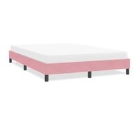 QJBSAVVA Struttura per letto in velluto rosa, 160 x 220 cm, con rete a doghe, moderna per ragazzi, 223 x 163 x 25 cm, gambe in legno, facile da montare per camera da letto e camera degli ospiti