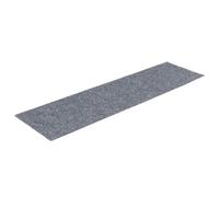 QJBSAVVA Tappetini per gradini, autoadesivi, 76 x 20 cm, rettangolari, antiscivolo, in tessuto non tessuto agugliato, robusto, per ridurre il rumore e proteggere le scale, 15 pezzi, grigio chiaro