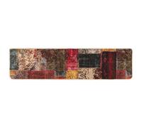QJBSAVVA Tappeto Runner da Corridoio MARSA Multicolore 100x450 cm | Superficie morbida in velluto e fondo in PVC antiscivolo. Ideale per corridoio e camera da letto, riduce i rumori.