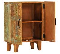 QJBSAVVA Tavolino Basso da Salotto Tavolino Laterale da Divano Coffee Table Tavolo da Divano - Credenza Intagliata a Mano 55x30x75 cm Legno Massello Recupero per Salotto Ingresso Casa Soggiorno