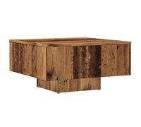 QJBSAVVA Tavolo per Salotto Tavolino Soggiorno Moderno Coffee Table Tavolino Divano - Tavolino Salotto Legno Antico 60x60x31,5 cm Legno Multistrato per Casa Camera Da Letto Cucina Ingresso