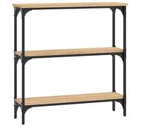 QJBSAVVA Tavolo Salvaspazio Consolle Ingresso Tavolino Piccolo Da Salotto Tavolino Alto E Stretto - Tavolino Consolle Rovere Sonoma 75x22,5x75cm Legno Multistrato per Ufficio Sala Riunioni
